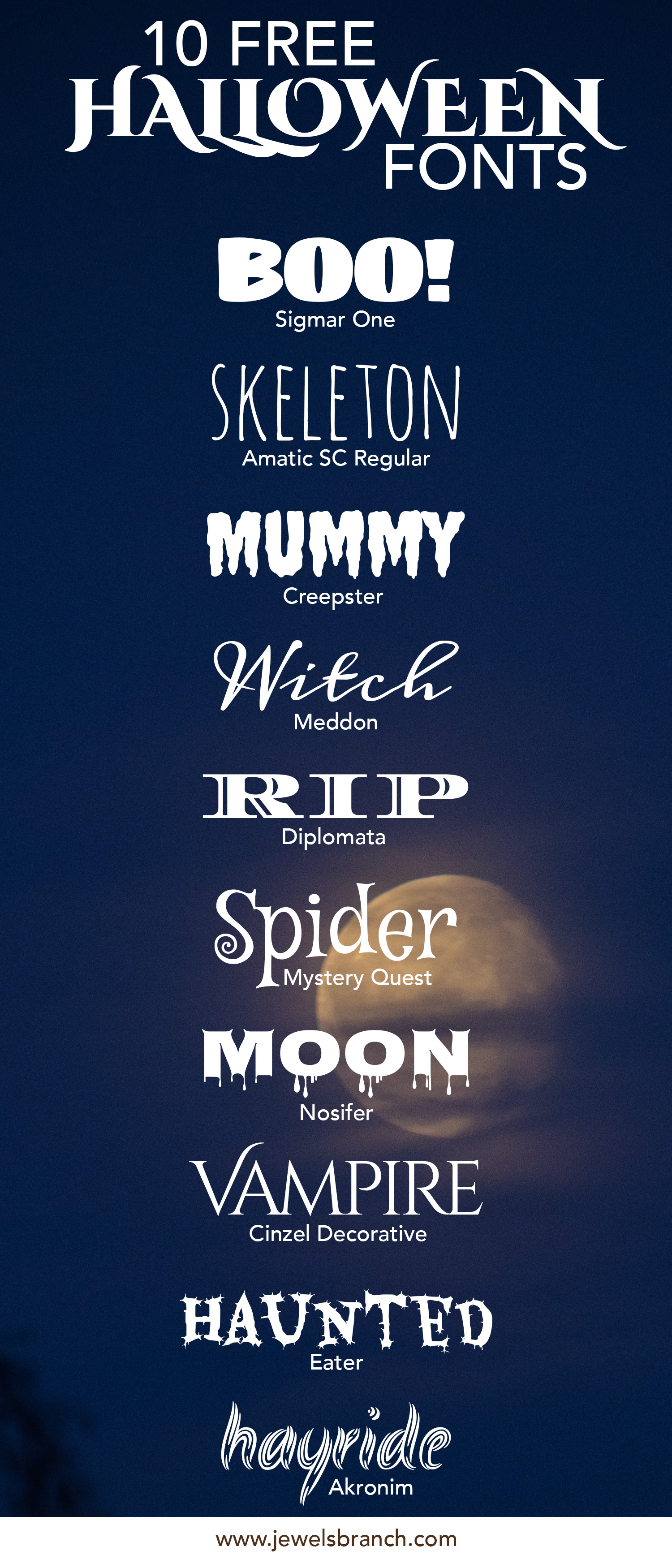 halloween font procreate free