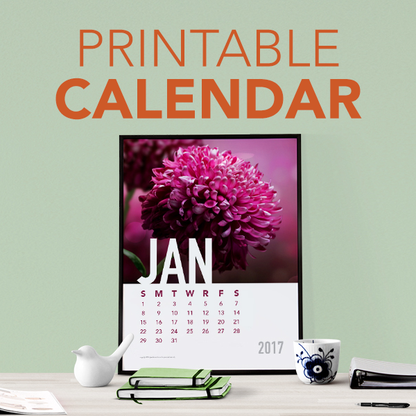 Printable Yearly Calendar Project